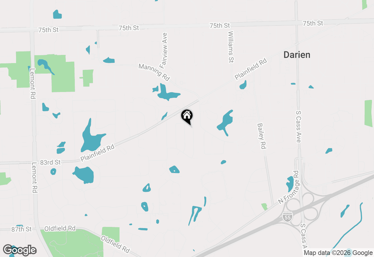 Map of 9S215 Florence Avenue, Downers Grove, IL 60516