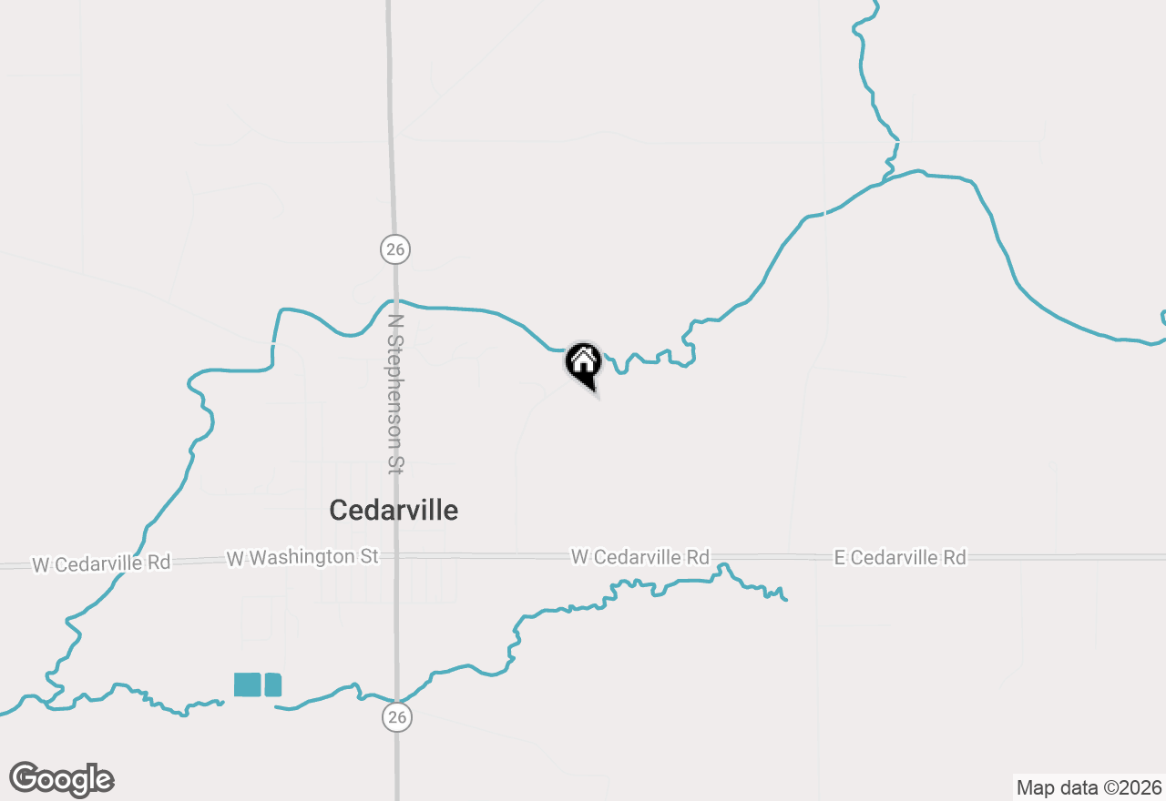 Map of 638 W Cedarville Road, Freeport, IL 61032