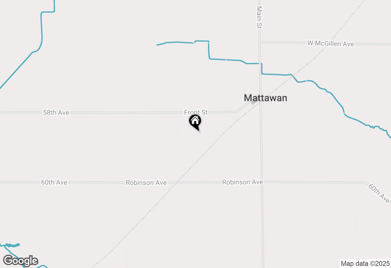 Map of 58606 Interlaken Street, Mattawan, MI 49071