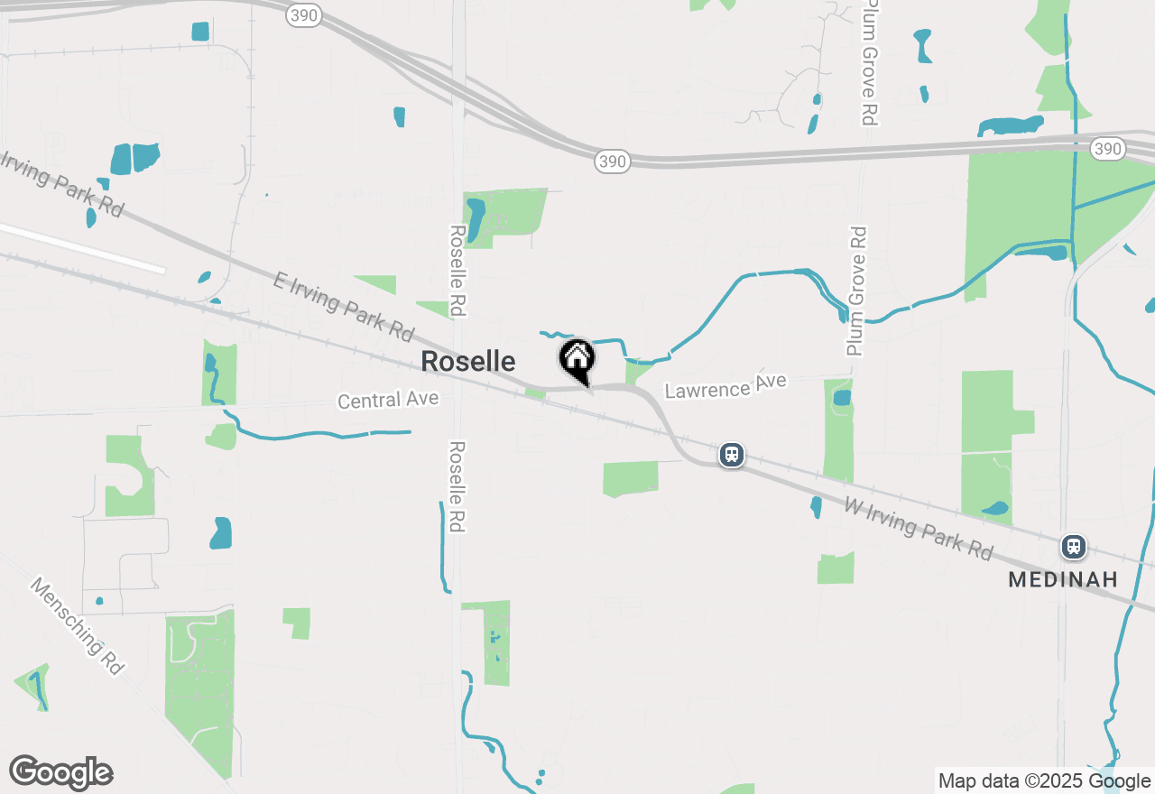 Map of 225 E Irving Park Road, Roselle, IL 60172