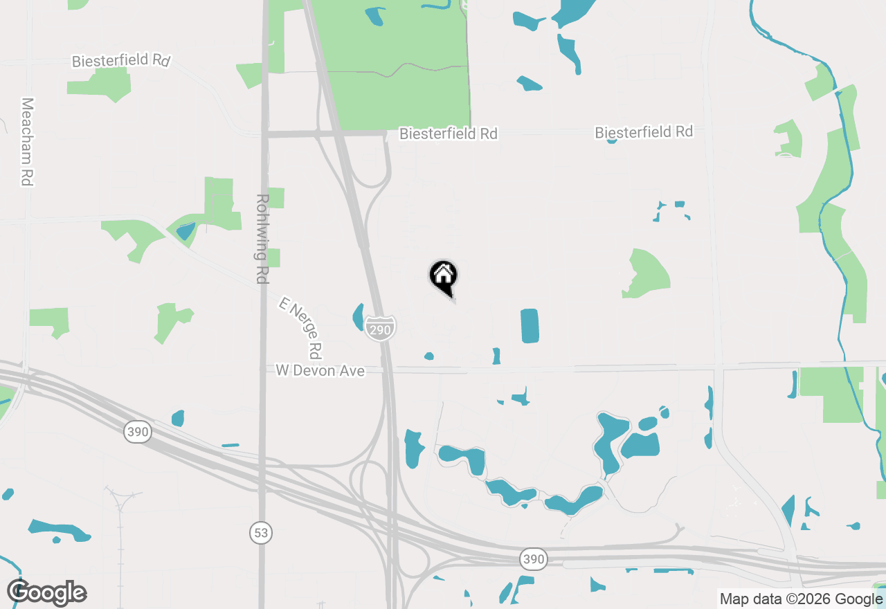 Map of 1162 Talbots Lane, Elk Grove Village, IL 60007