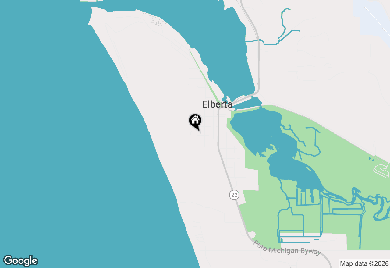 Map of 853 Glen Avenue, Elberta, MI 49628