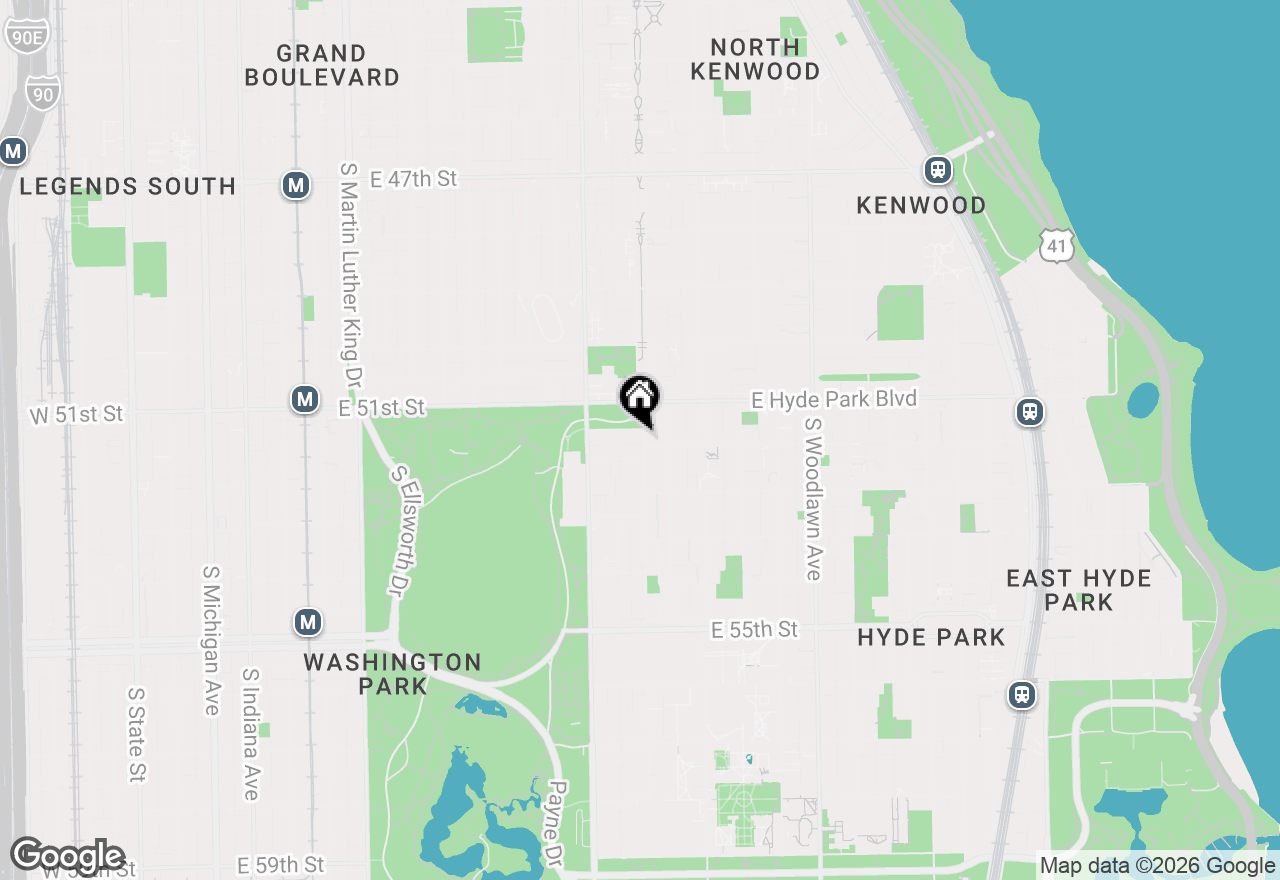 Map of 5132 S Drexel Avenue #2D, Chicago, IL 60615