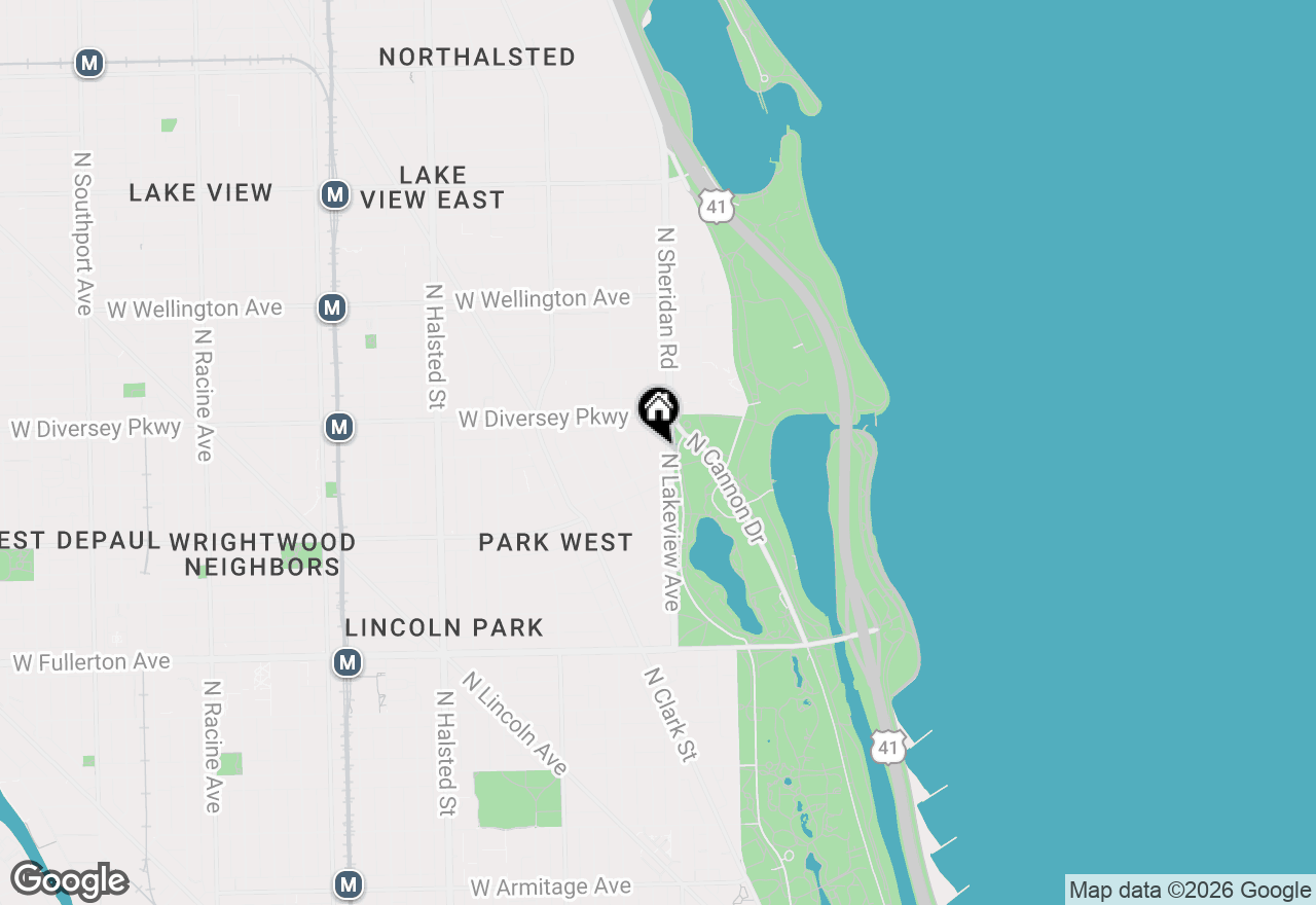 Map of 2710 N Lakeview Avenue, Chicago, IL 60614