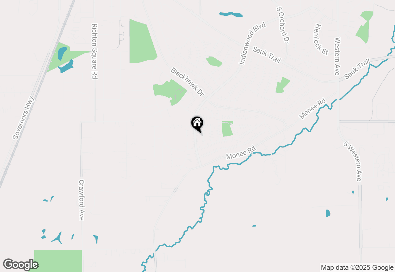 Map of 439 Indianwood Boulevard, Park Forest, IL 60466