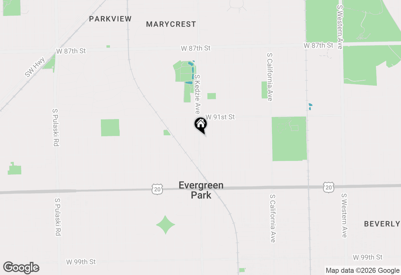Map of 9201 S Kedzie Avenue #4, Evergreen Park, IL 60805