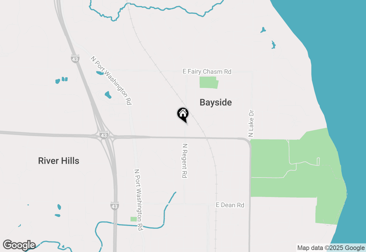 Map of 8852 N Malibu Dr, Bayside, WI 53217