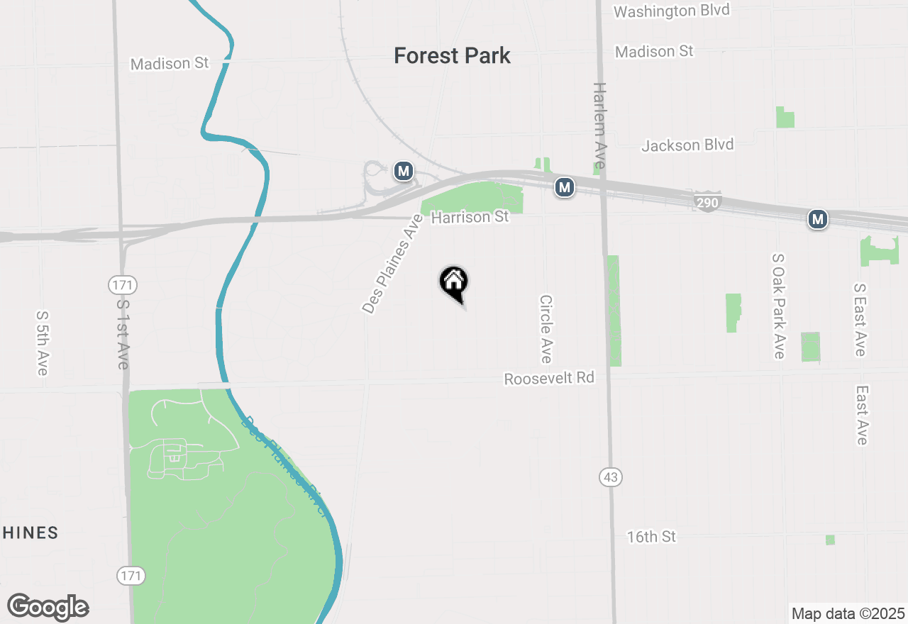 Map of 1012 Lathrop Avenue, Forest Park, IL 60130