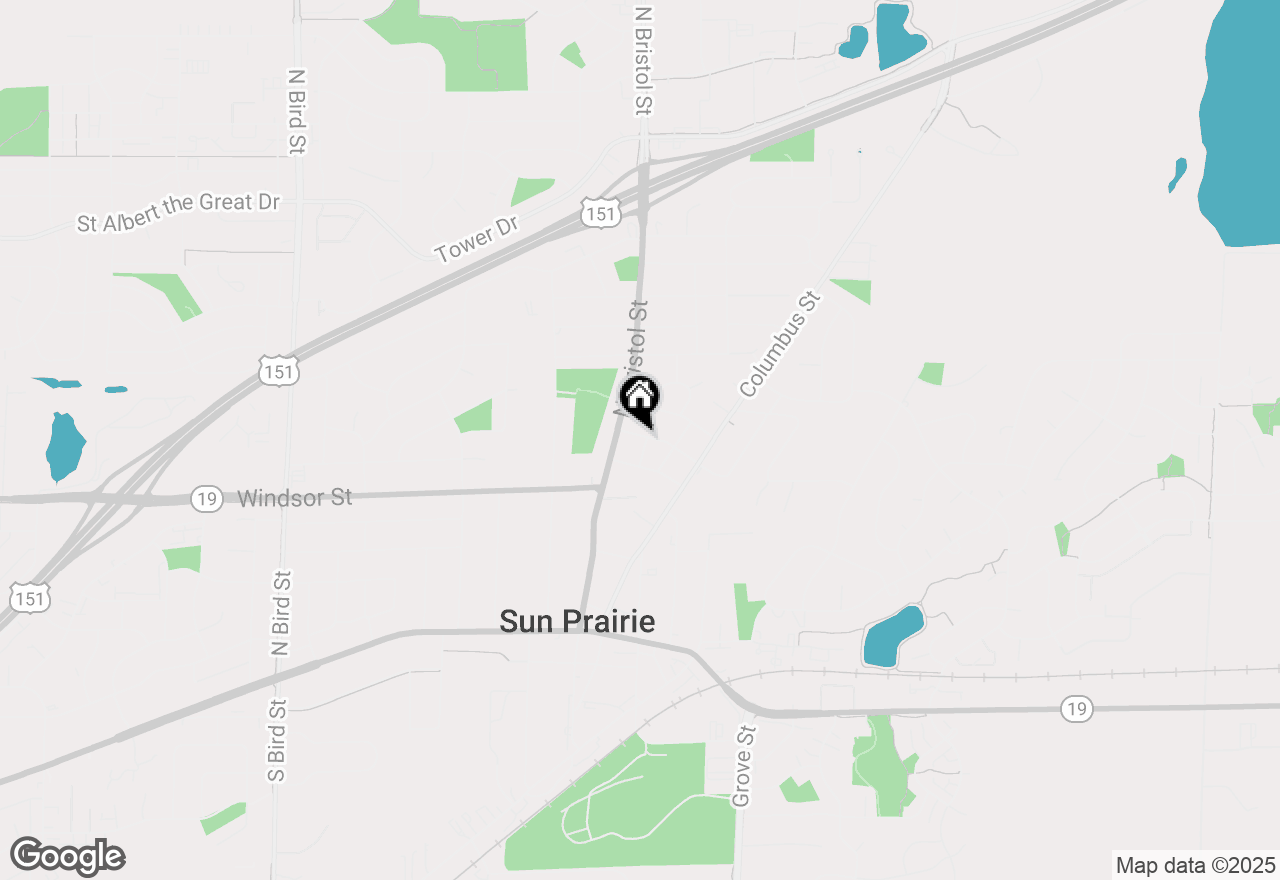 Map of 426 Hillcrest Drive, Sun Prairie, WI 53590