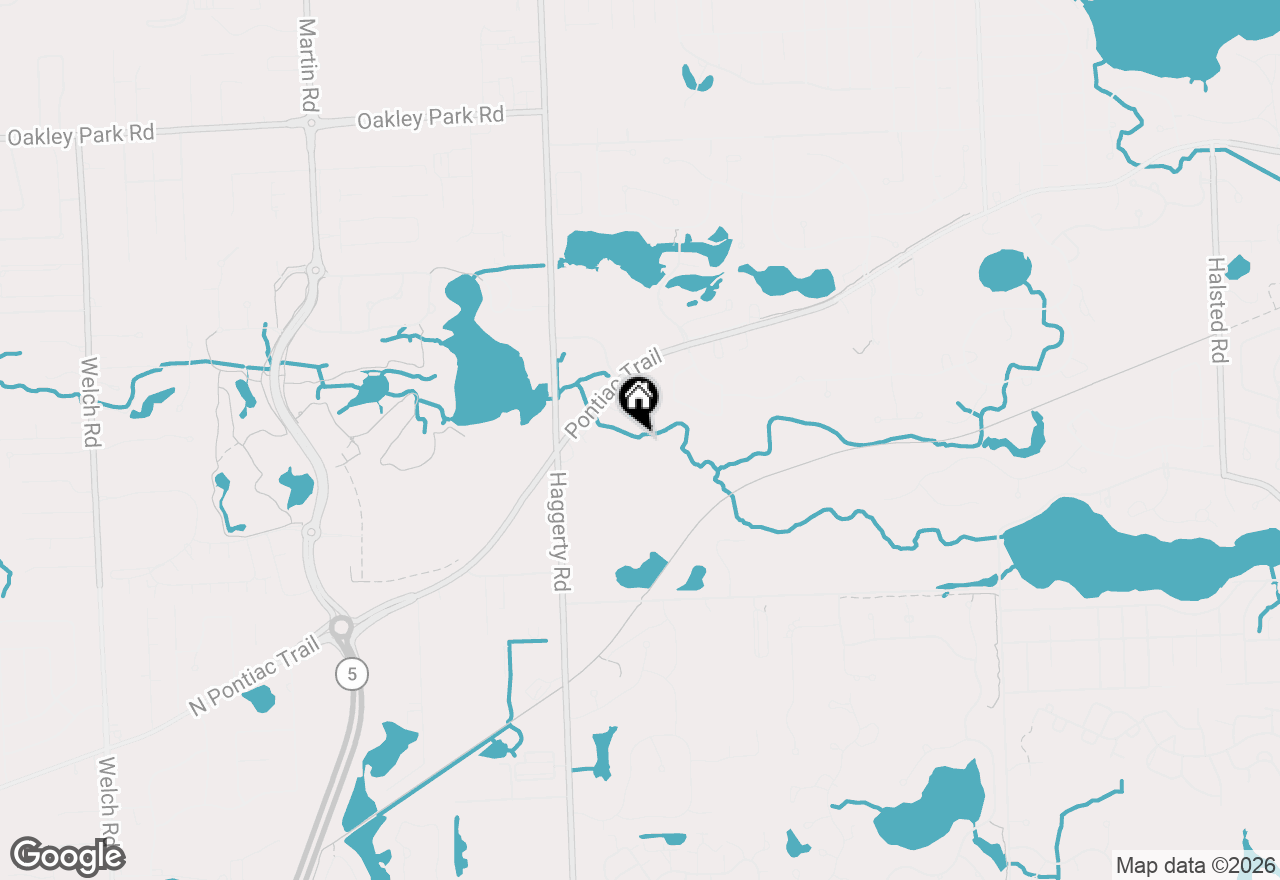 Map of 7842 Trailside Court, West Bloomfield, MI 48323
