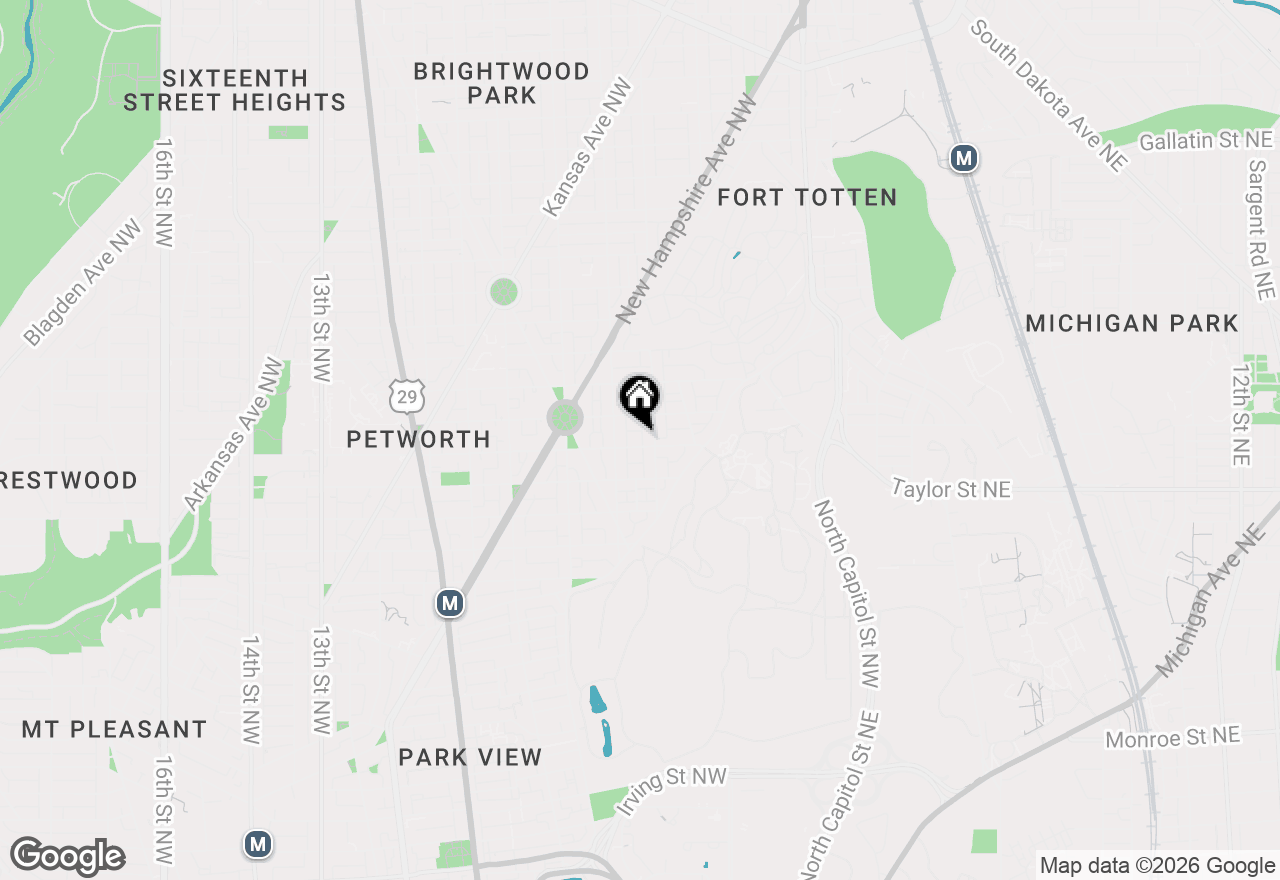 Map of 315 Upshur Street Nw, Washington, DC 20011