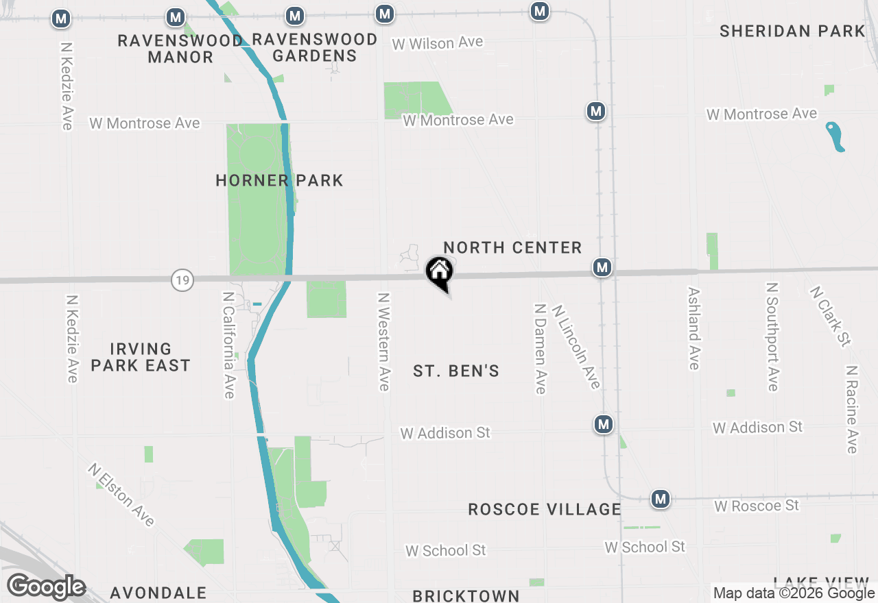 Map of 3920 N Bell Avenue, Chicago, IL 60618