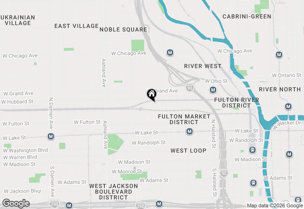 Map of 407 N Elizabeth Street #101B, Chicago, IL 60642