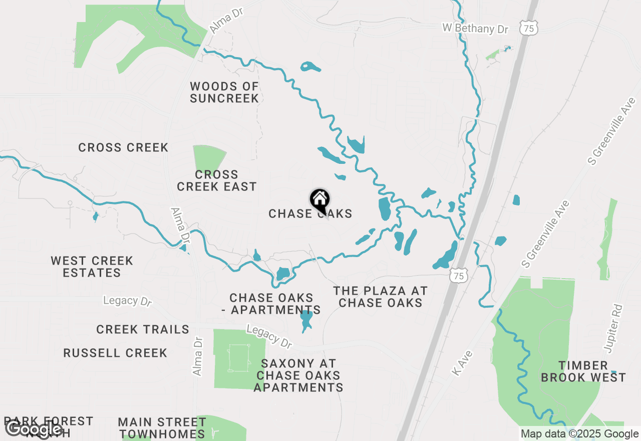 Map of 640 Forest Bend Drive, Plano, TX 75025