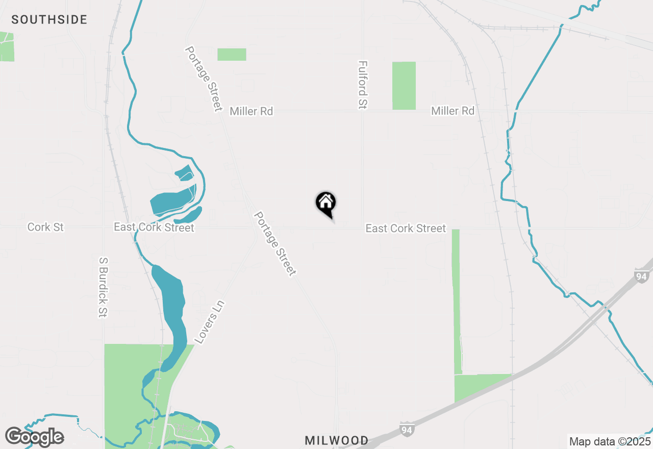 Map of 1509 E Cork Street, Kalamazoo, MI 49001