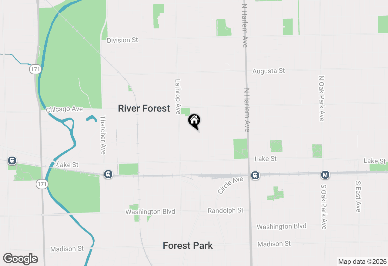 Map of 619 Jackson Avenue, River Forest, IL 60305