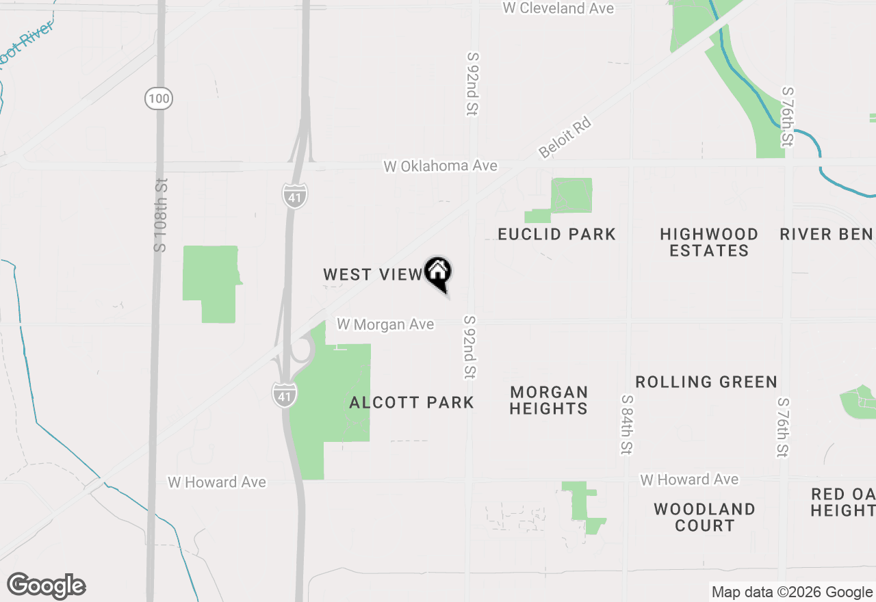 Map of 3447 S 93rd St, Milwaukee, WI 53227