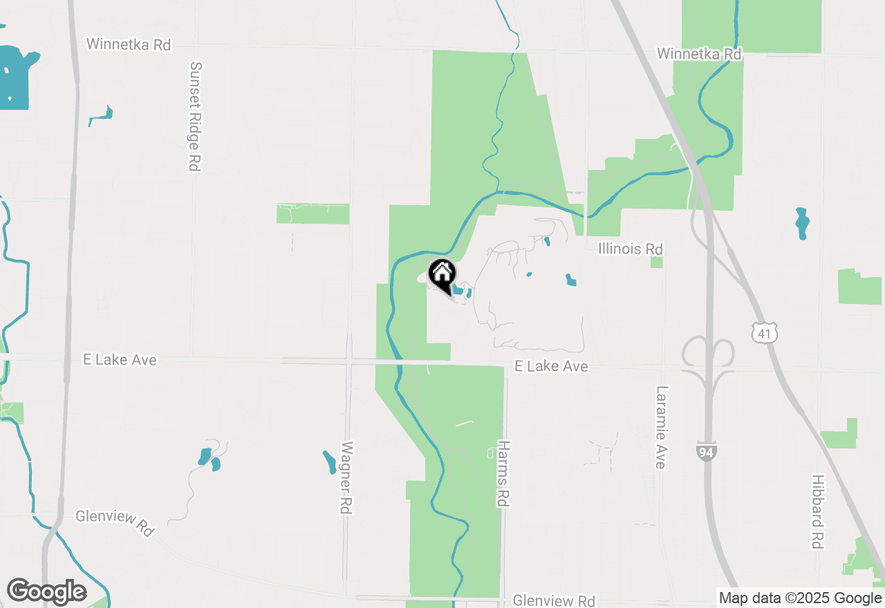 Map of 4072 Bunker Lane, Wilmette, IL 60091