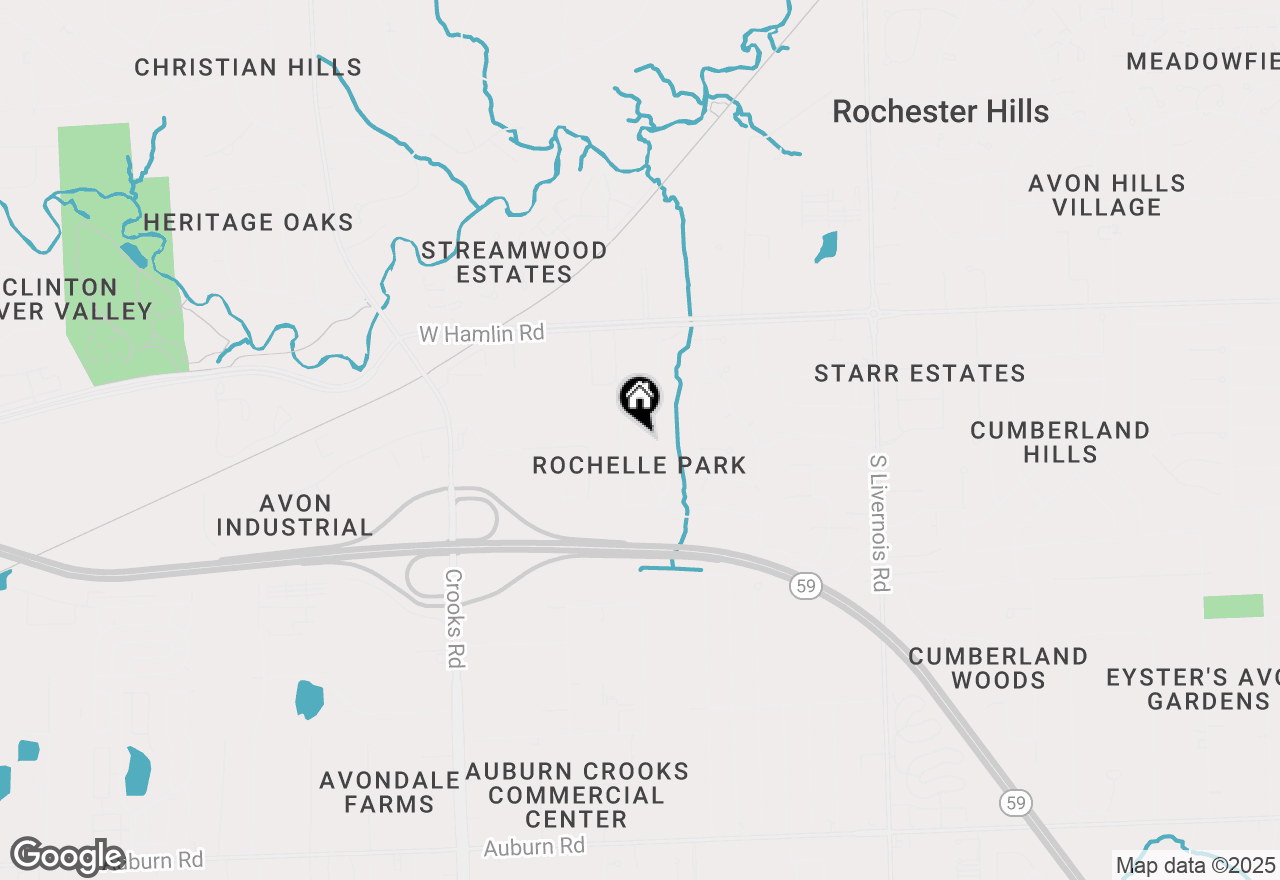 Map of 2201 Siboney Court, Rochester Hills, MI 48309