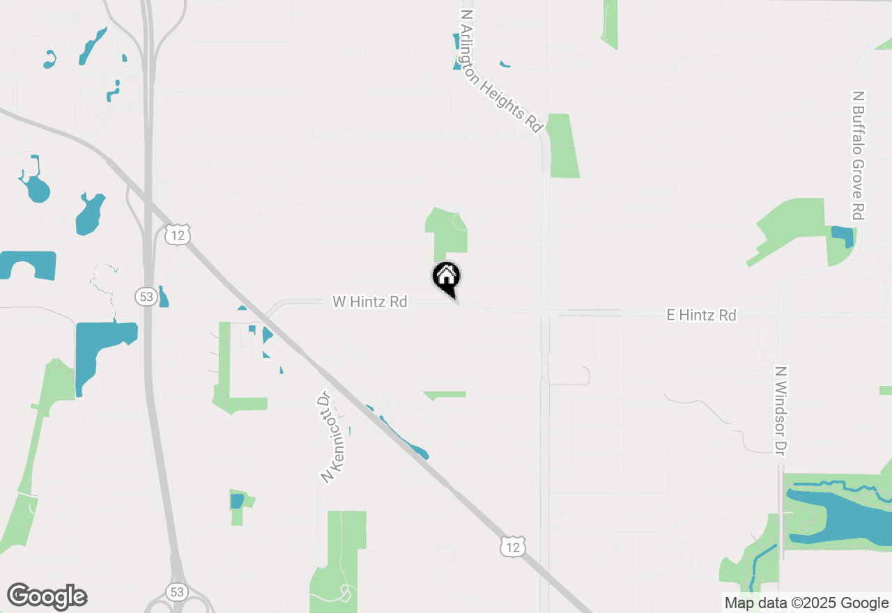 Map of 215 W Hintz Road, Arlington Heights, IL 60004