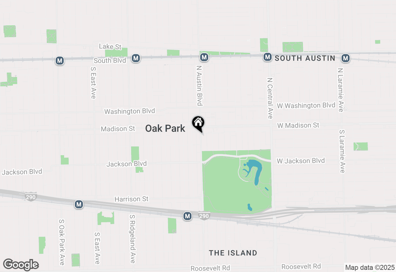 Map of 22 S Austin Boulevard, Oak Park, IL 60302