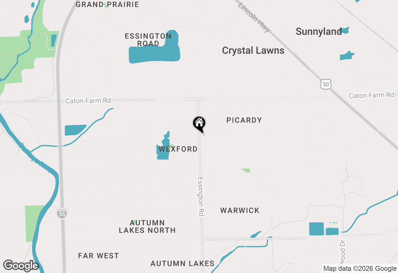 Map of 3002 Old Castle Road, Joliet, IL 60435