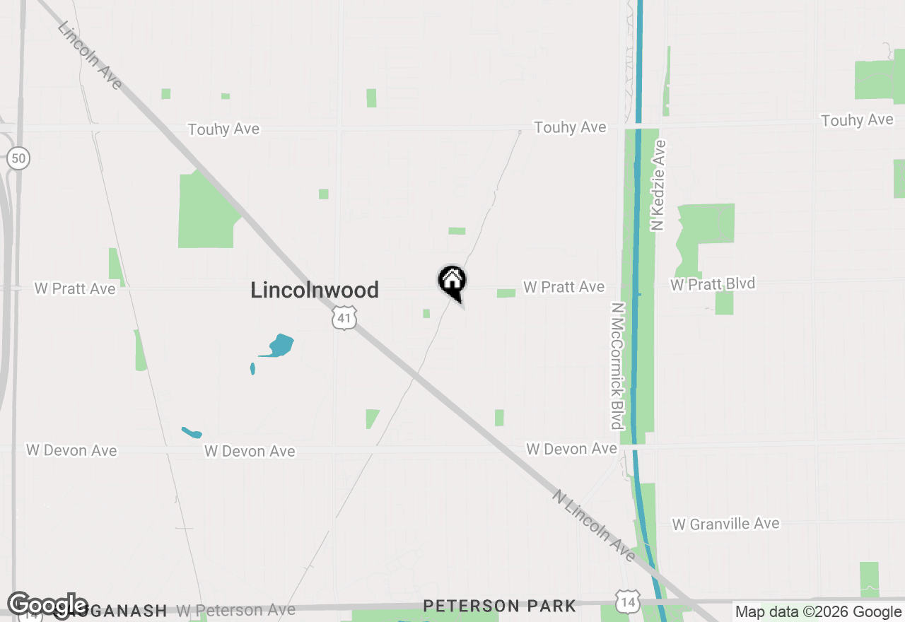 Map of 6724 N Lawndale Avenue, Lincolnwood, IL 60712