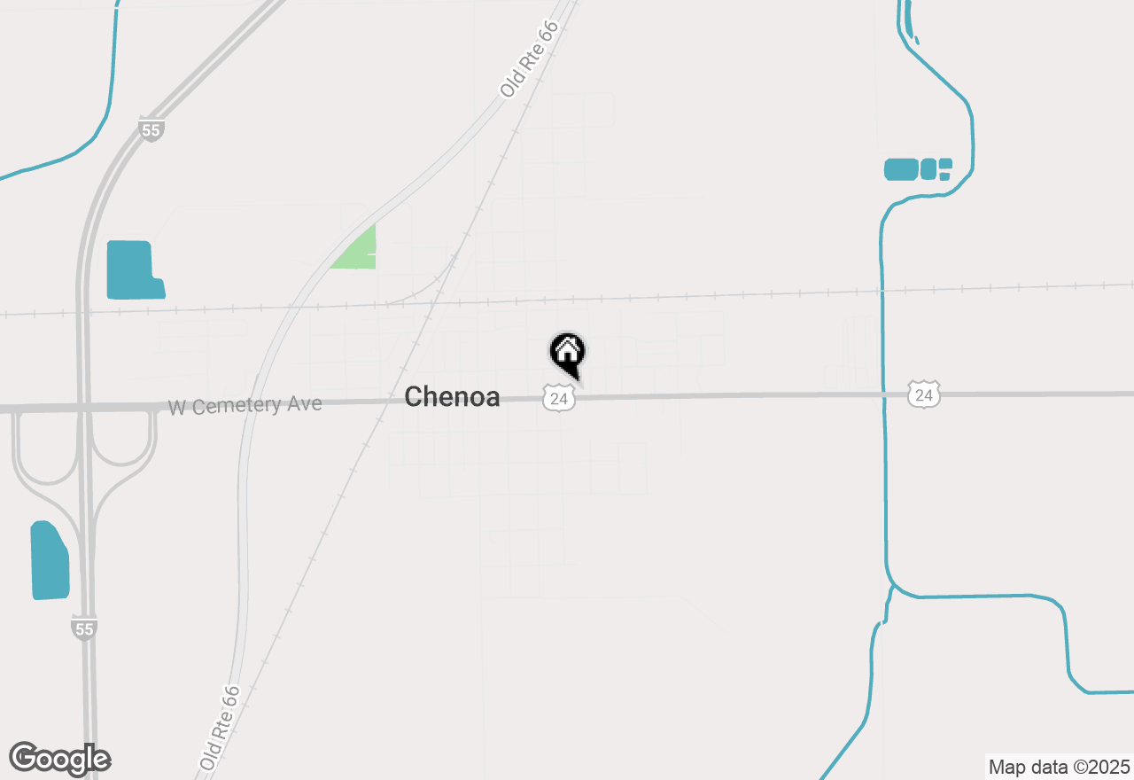 Map of 732 E Cemetery Avenue, Chenoa, IL 61726