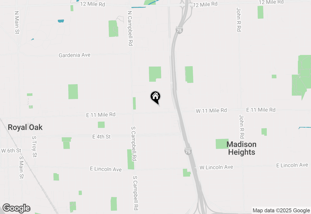 Map of 123 N Edgeworth Avenue, Royal Oak, MI 48067