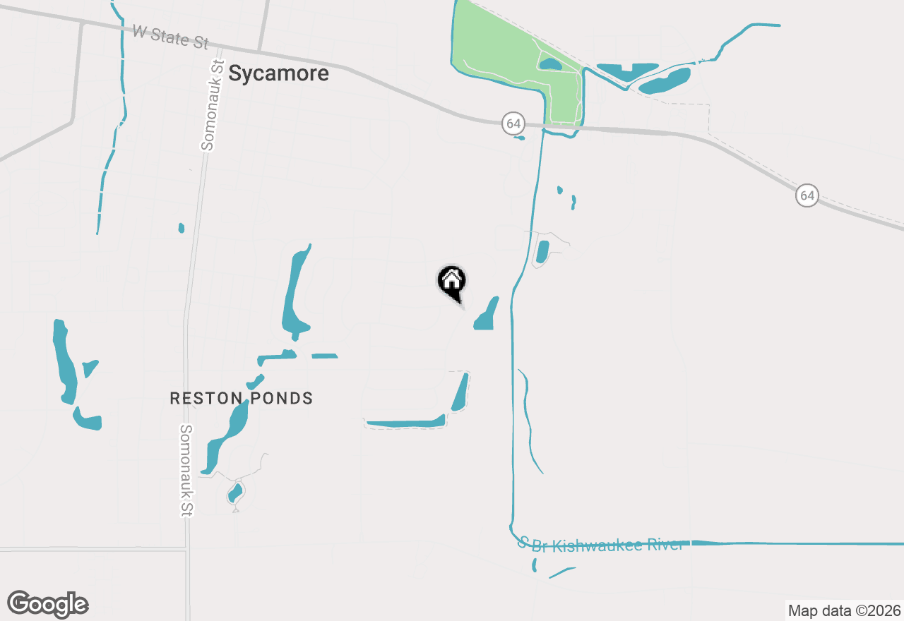 Map of 724 Emanuel Lane, Sycamore, IL 60178