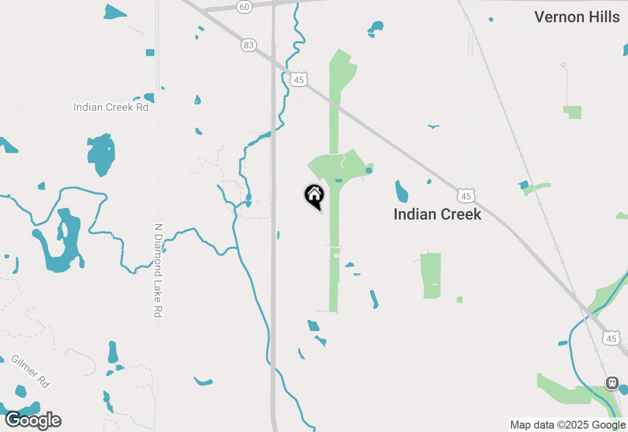 Map of 43 Southfield Drive, Vernon Hills, IL 60061