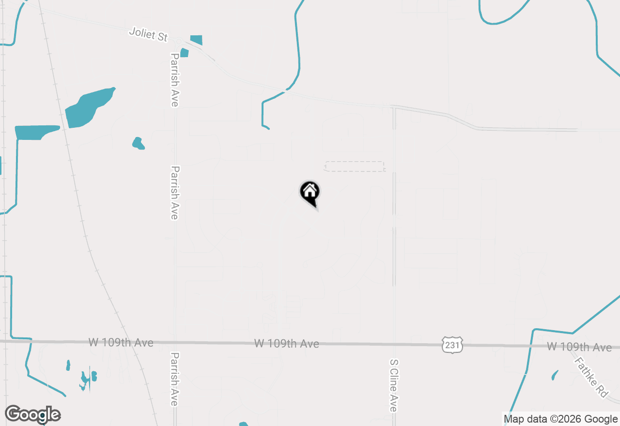 Map of 10407 Golden Arch Avenue, St. John, IN 46373