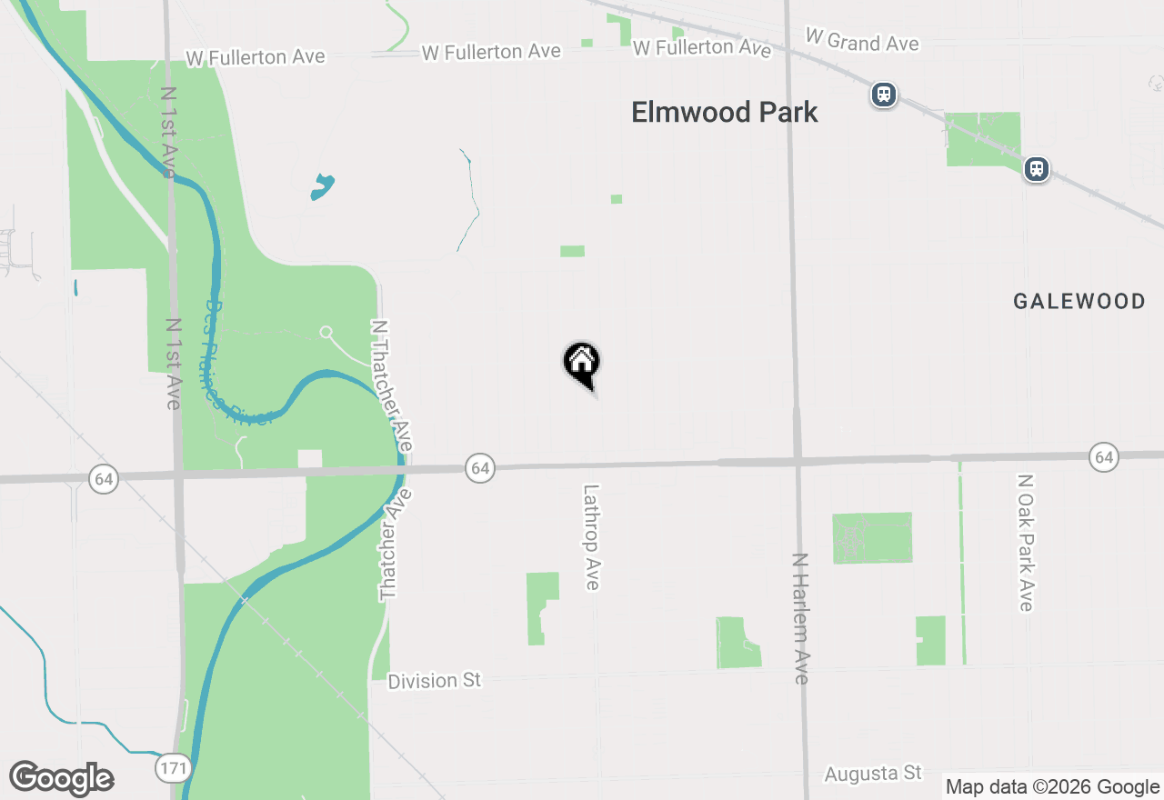 Map of 1708 N 76th Avenue, Elmwood Park, IL 60707