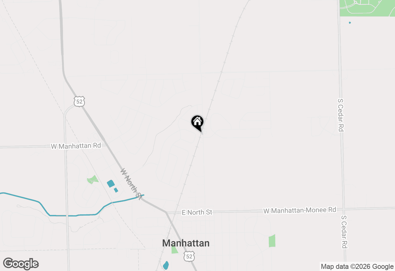 Map of 25021 Clare Circle, Manhattan, IL 60442