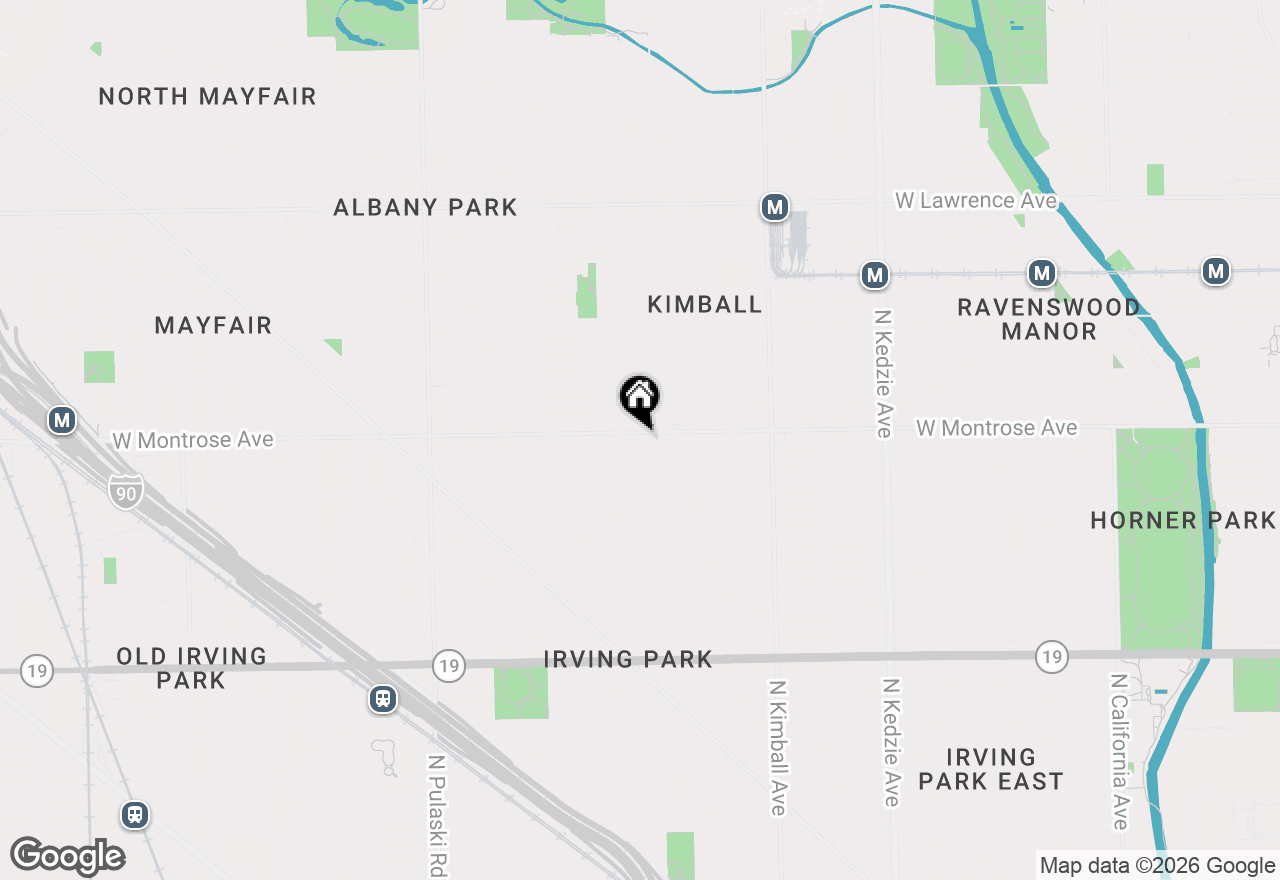 Map of 3611 W Montrose Avenue #407, Chicago, IL 60618