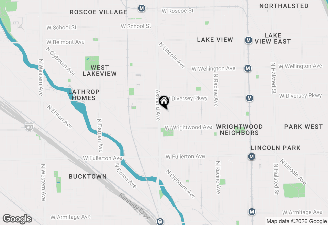 Map of 2700 N Bosworth Avenue, Chicago, IL 60614