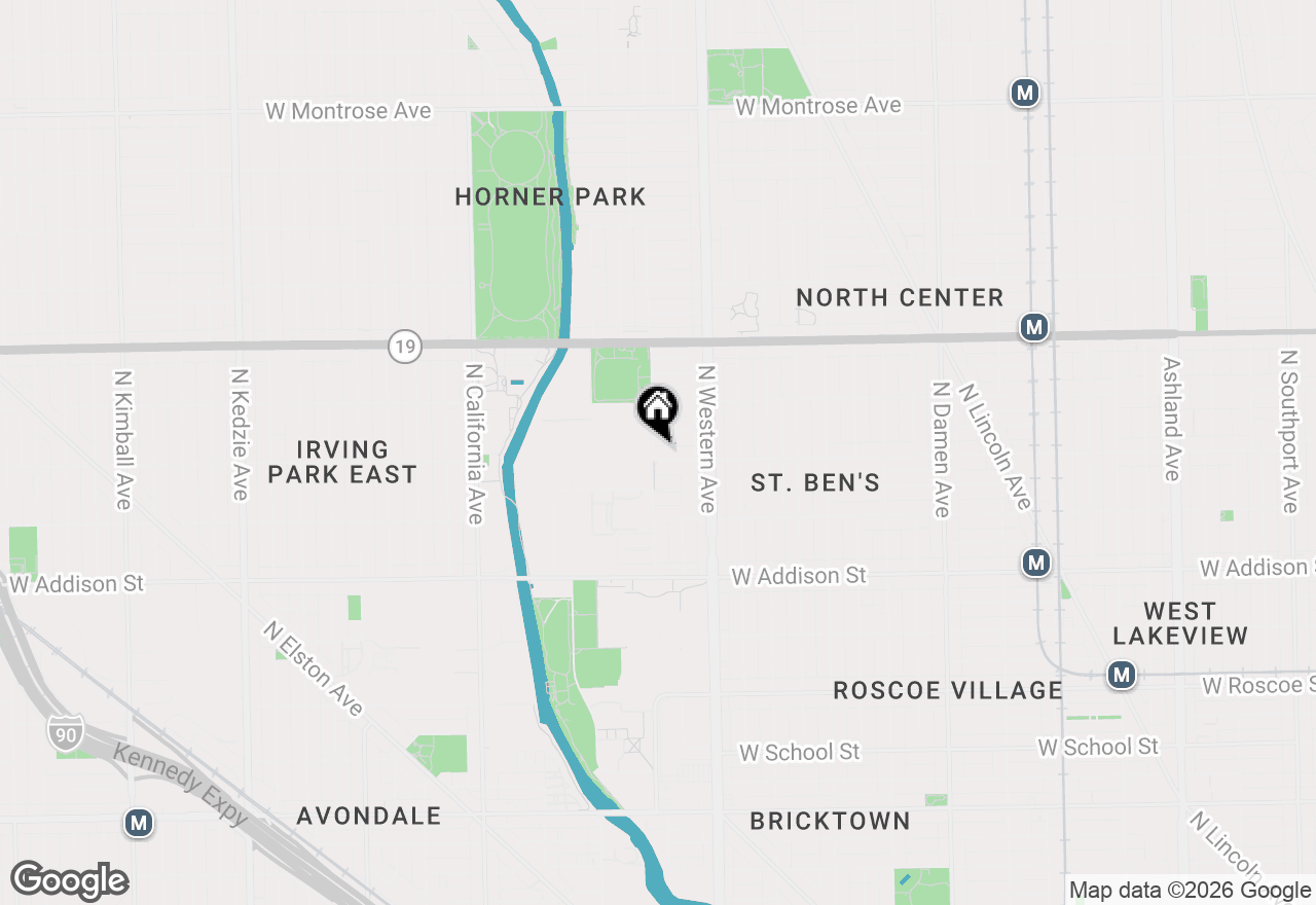 Map of 2458 W Grace Street #2, Chicago, IL 60618