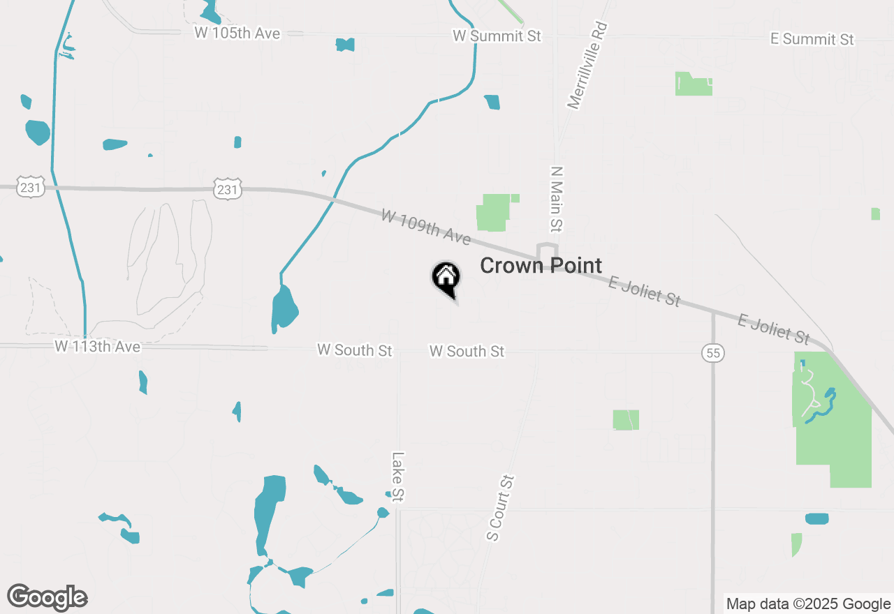 Map of 1 Walnut Pkwy, Crown Point, IN 46307