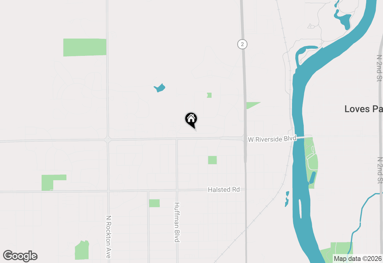 Map of 1611 Notre Dame Road, Rockford, IL 61103