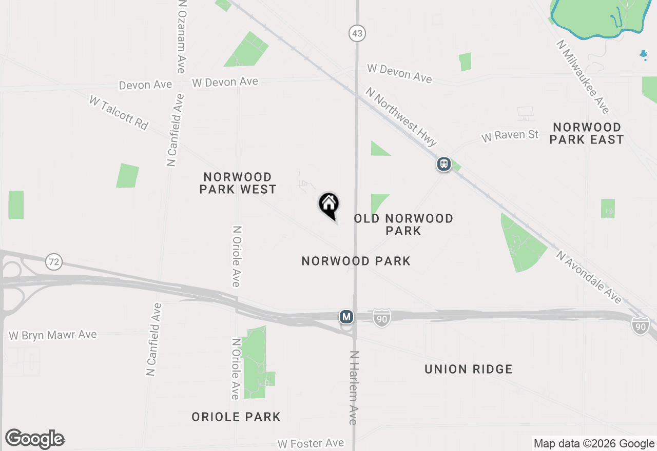 Map of 7256 W Thorndale Avenue, Chicago, IL 60631