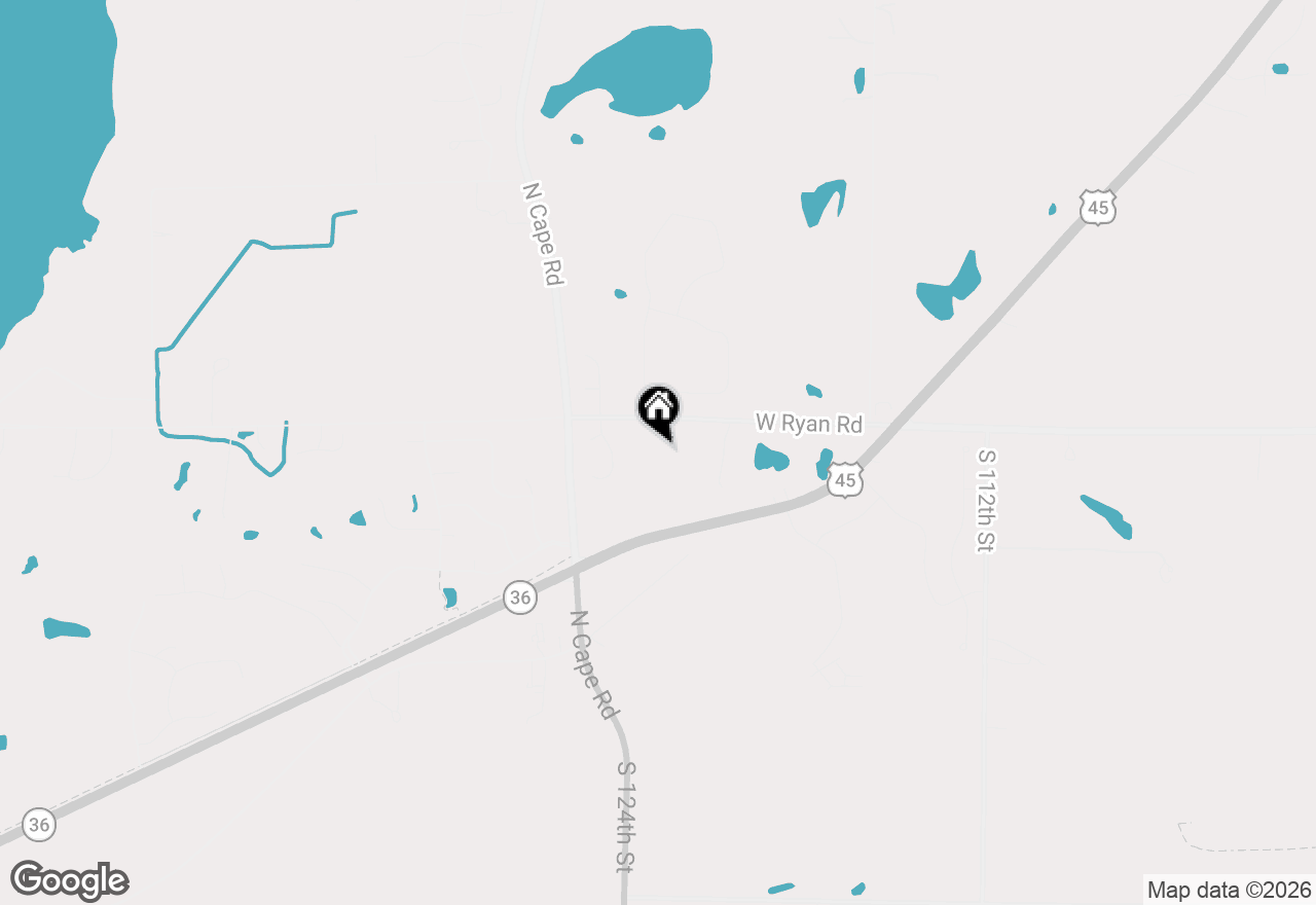 Map of 12301 W Ryan Rd, Franklin, WI 53132