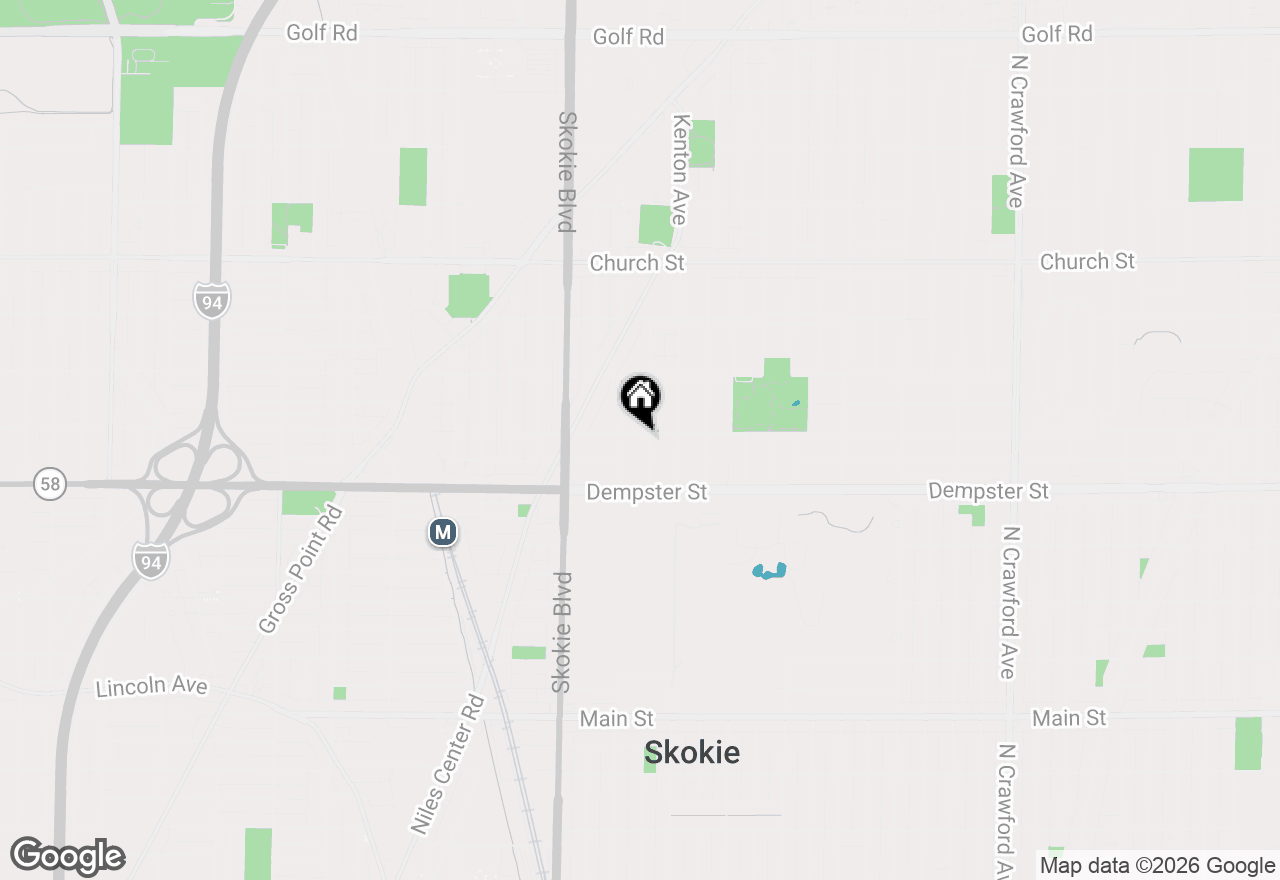 Map of 8856 Knox Avenue, Skokie, IL 60076