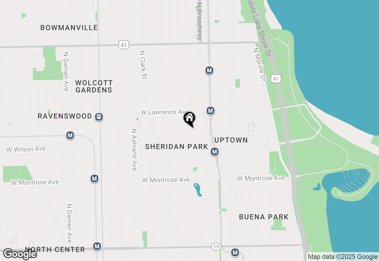 Map of 4652 N Magnolia Avenue, Chicago, IL 60640