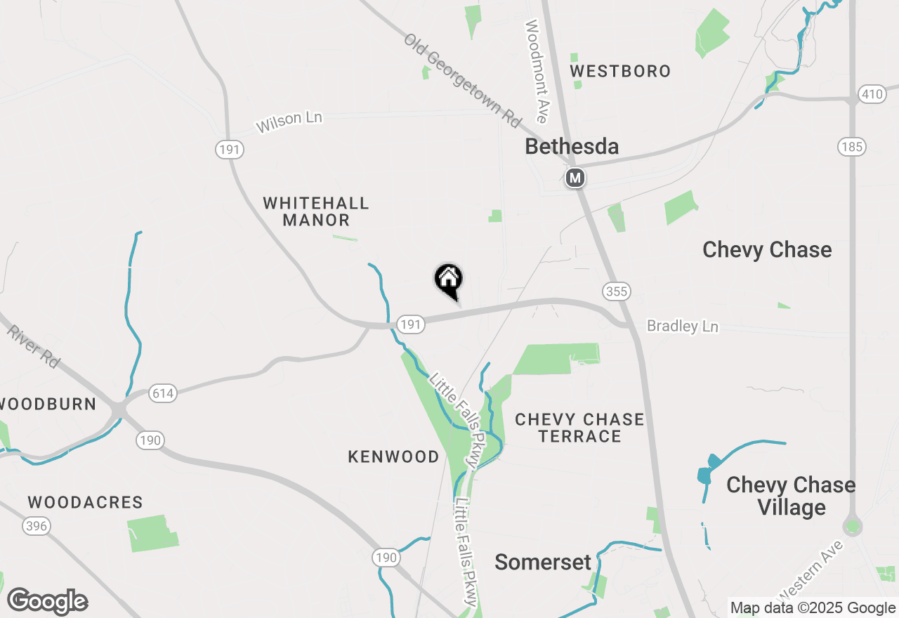 Map of 5107 Bradley Boulevard, Chevy Chase, MD 20815