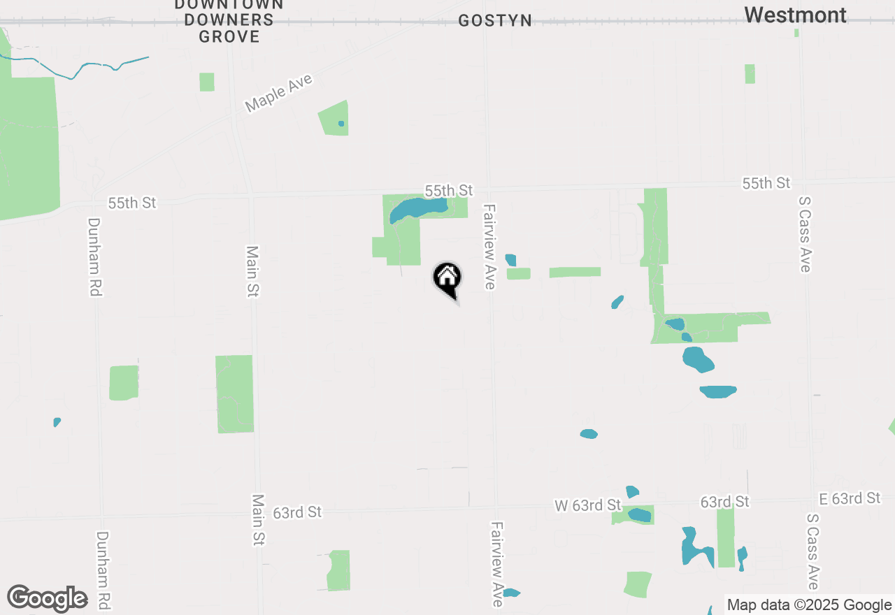 Map of 500 Bunning Drive, Downers Grove, IL 60516