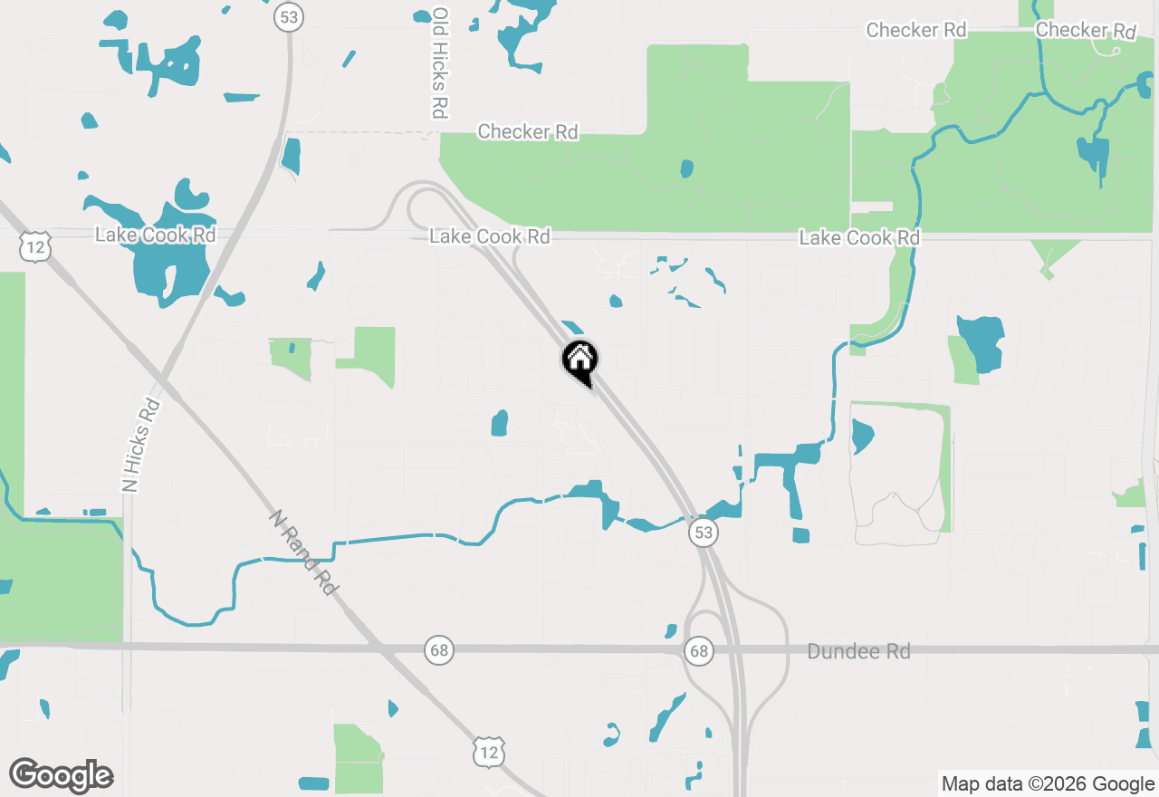 Map of 2198 N Oakbrook Circle #2198, Palatine, IL 60074