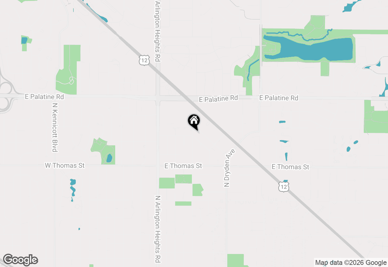 Map of 1653 N Douglas Avenue, Arlington Heights, IL 60004