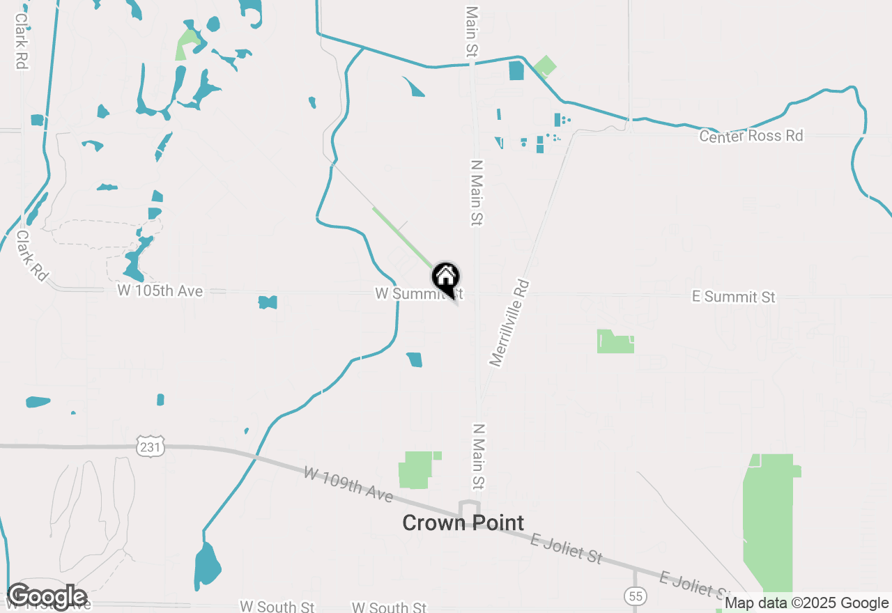 Map of 818 N West Street, Crown Point, IN 46307