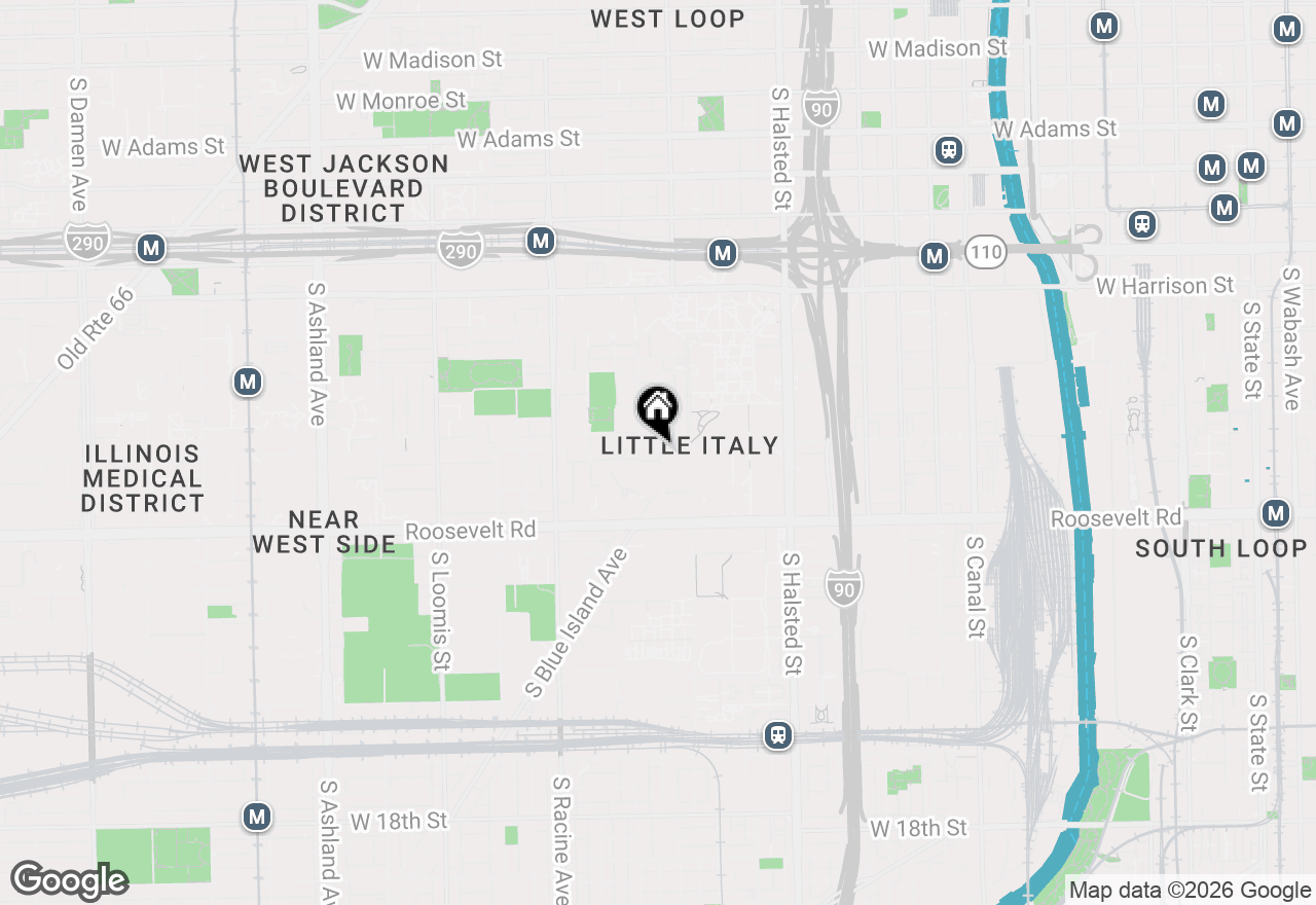 Map of 1035 W Taylor Street #3, Chicago, IL 60607