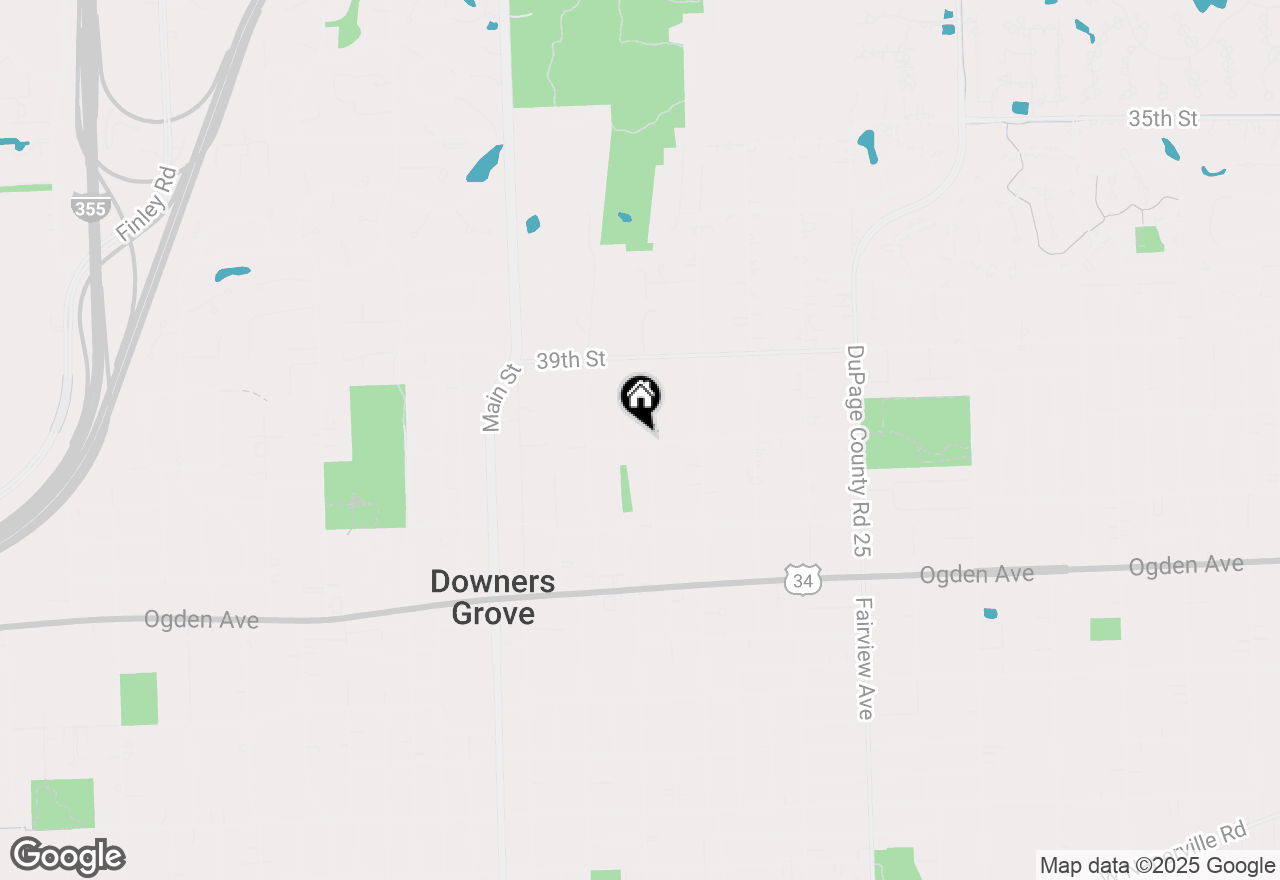 Map of 4022 Earlston Road, Downers Grove, IL 60515